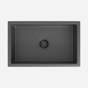 Cuba de Cozinha Inox Retangular 59x37 cm (Nara Grafite Fosca)