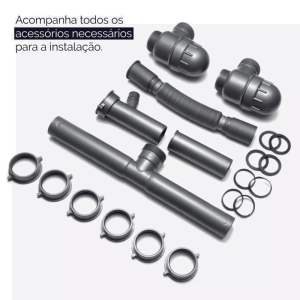 Cuba Dupla de Cozinha Inox Retangular 73x50 cm (Kai Dourada Fosca)