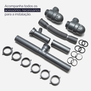 Cuba Dupla de Cozinha Inox Retangular 73x50 cm (Kai Escovada)