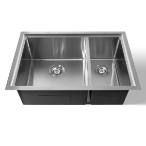 Cuba Dupla de Cozinha Inox Retangular 73x50 cm (Kai Escovada)