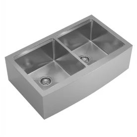 Cuba Dupla Fazenda Workstation de Cozinha Inox 84x50 cm (Ise Escovada)