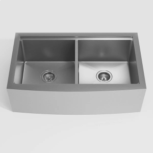 Cuba Dupla Fazenda Workstation de Cozinha Inox 84x50 cm (Ise Escovada)