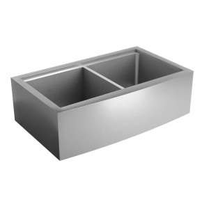 Cuba Dupla Fazenda Workstation de Cozinha Inox 84x50 cm (Ise Escovada)