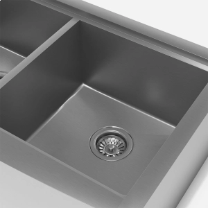 Cuba Dupla Fazenda Workstation de Cozinha Inox 84x50 cm (Ise Escovada)