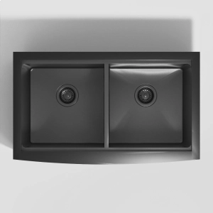 Cuba Dupla Fazenda Workstation de Cozinha Inox 84x50 cm (Ise Grafite Fosca)