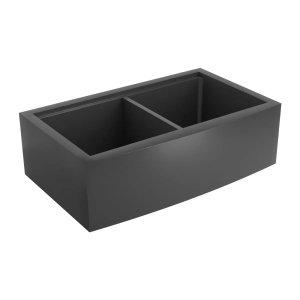 Cuba Dupla Fazenda Workstation de Cozinha Inox 84x50 cm (Ise Grafite Fosca)