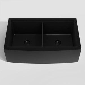 Cuba Dupla Fazenda Workstation de Cozinha Inox 84x50 cm (Ise Preta Fosca)