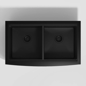 Cuba Dupla Fazenda Workstation de Cozinha Inox 84x50 cm (Ise Preta Fosca)