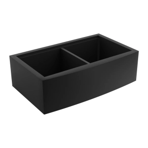 Cuba Dupla Fazenda Workstation de Cozinha Inox 84x50 cm (Ise Preta Fosca)