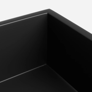 Cuba Fazenda de Cozinha Inox 50x41 cm (Nagai Preta Fosca)