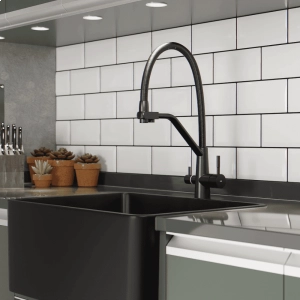 Cuba Fazenda de Cozinha Louça Retangular 61x46 cm (Lucca Preta)