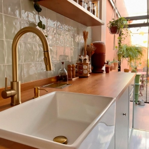 Cuba Fazenda de Cozinha Lou&ccedil;a Retangular 55x41 cm (Amalfi Branca)