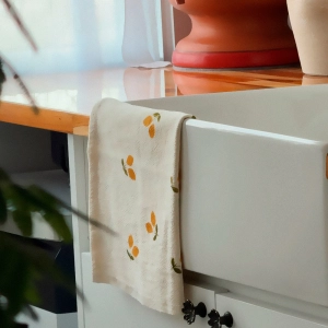 Cuba Fazenda de Cozinha Lou&ccedil;a Retangular 55x41 cm (Amalfi Branca)