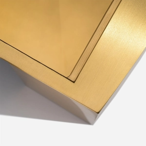 Cuba Fazenda Workstation de Cozinha Inox 84x53 cm (Narita Dourada Fosca)