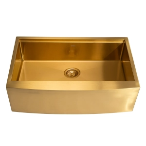 Cuba Fazenda Workstation de Cozinha Inox 84x53 cm (Narita Dourada Fosca)