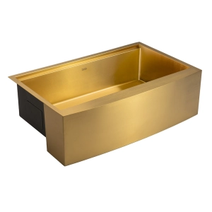 Cuba Fazenda Workstation de Cozinha Inox 84x53 cm (Narita Dourada Fosca)