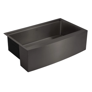 Cuba Fazenda Workstation de Cozinha Inox 84x53 cm (Narita Grafite Fosca)