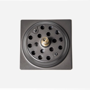 Ralo Click Inteligente de Banheiro 10x10 cm (Inox Grafite Fosco)
