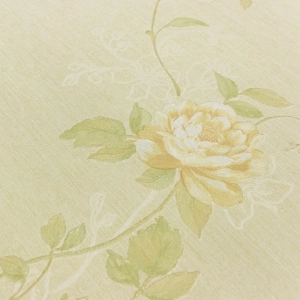 Papel de Parede Floral Cl&aacute;ssico Bege Lav&aacute;vel 10x0,53 m (Fiori Quindici) - Outlet