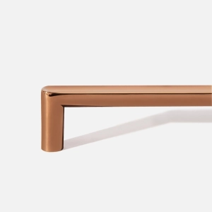 Puxador para M&oacute;vel Al&ccedil;a Sobrepor 192 mm Zamac (Cartago Ros&eacute; Gold) - Outlet