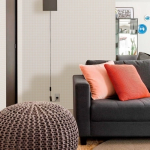 Papel de Parede Geom&eacute;trico Lav&aacute;vel 10,00 x 0,53 m (Innamorato Sette)