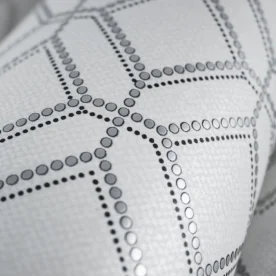 Produto Papel de Parede Geométrico Metalizado Lavável 10,00 x 0,53 m (Imperiale Otto)
