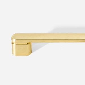 Puxador para M&oacute;vel Al&ccedil;a Sobrepor 160 mm Zamac (Memphis Ouro Fosco) - Outlet