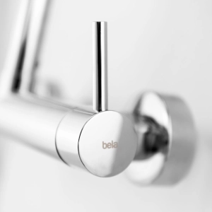 Torneira Misturador Gourmet de Parede de Cozinha (Viana Preta)