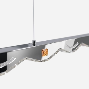 Lustre Pendente de Cristal com LED (&Aacute;quila II)