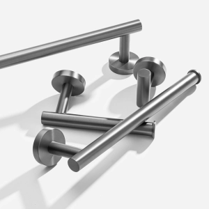 Kit de Acessórios para Banheiro Inox (Tarsila Grafite Fosco)