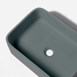 Cuba de Banheiro Concreto Apoio Retangular 42 cm (Tessa Florest)