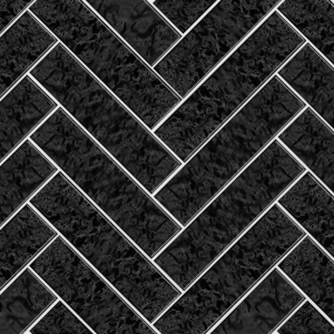 Pastilhas Cerâmicas Spiagge 6x24 cm (Black Bright)