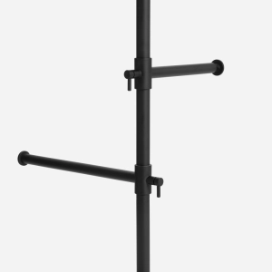 Toalheiro de Piso em Inox (Donatello Preto Fosco)