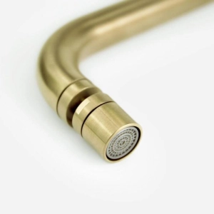 Torneira Monocomando Girat&oacute;ria de Cozinha Inox (Malta Dourada Fosca)