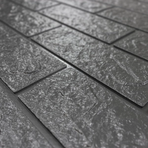 Painel 3D Tijolo Adesivo 70x77x0,5 cm (Prateado)