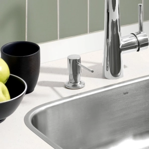 Dosador para Detergente Embutido Inox 1000 ml (Flat Cromado)