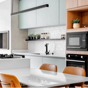 Dosador para Detergente Embutido Inox 500 ml (Basic Preto Fosco)