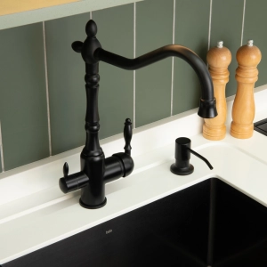 Dosador para Detergente Embutido Inox 500 ml (Basic Preto Fosco)