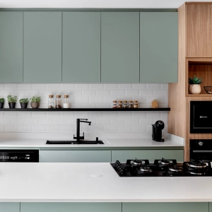 Dosador para Detergente Embutido Inox 500 ml (Basic Preto Fosco)