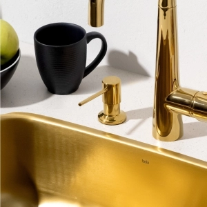 Dosador para Detergente Embutido Inox 500 ml (Flat Dourado)