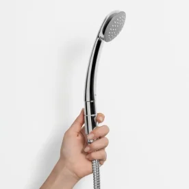 Ducha Auto Limpante Redonda 12 cm de Parede com Desviador (Gutta Cromada) - Outlet Produto Ducha Auto Limpante Redonda 12 cm de Parede com Desviador (Gutta Cromada) - Outlet