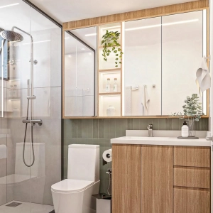 Ducha Coluna de Inox Redonda 25 cm (Escovada)