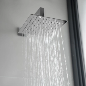 Ducha de Inox Quadrada 20x20 cm de Parede (Cromada)