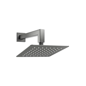 Ducha de Inox Quadrada 20x20 cm de Parede (Grafite Fosca)