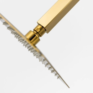 Ducha de Inox Quadrada 20x20 cm de Teto (Dourada)