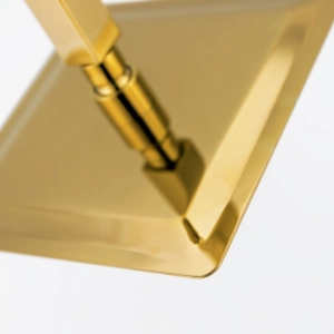 Ducha de Inox Quadrada 20x20 cm de Teto (Dourada)