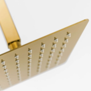 Ducha de Inox Quadrada 20x20 cm de Teto (Dourada)