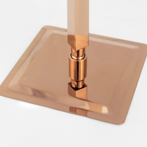 Ducha de Inox Quadrada 20x20 cm de Teto (Rosé Gold)