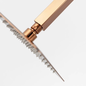 Ducha de Inox Quadrada 20x20 cm de Teto (Rosé Gold)