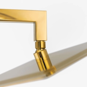 Ducha de Inox Quadrada 30x30 cm de Parede (Dourada)